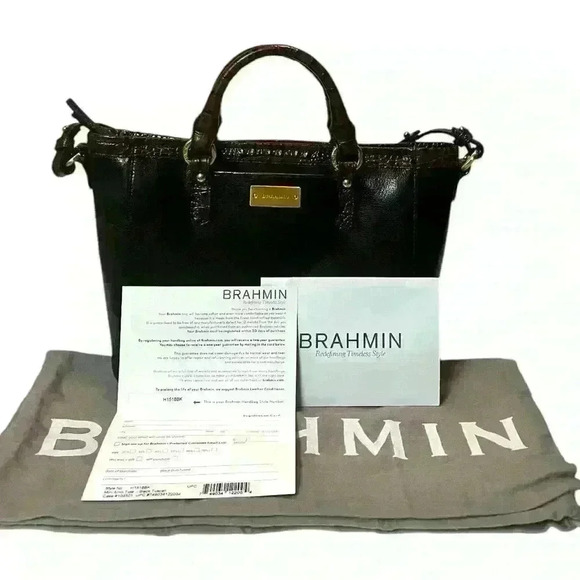 Brahmin Black Satchel Bag